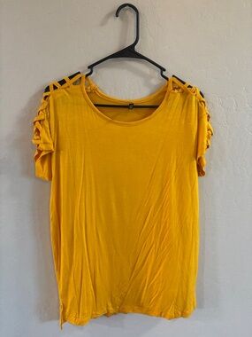 Splash Yellow Crewneck Tee